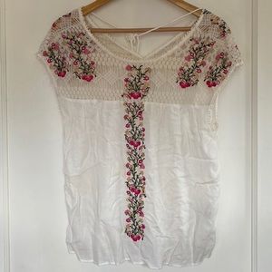 Embroidered top